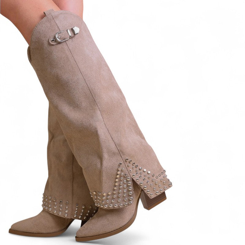 Statement Winnifred Studded Rhinestone Western Boots