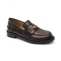 Classic Heeled Leather Loafers with Vintage Appeal