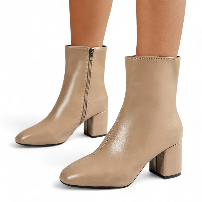 Statement Celestia Glossy Leather Booties
