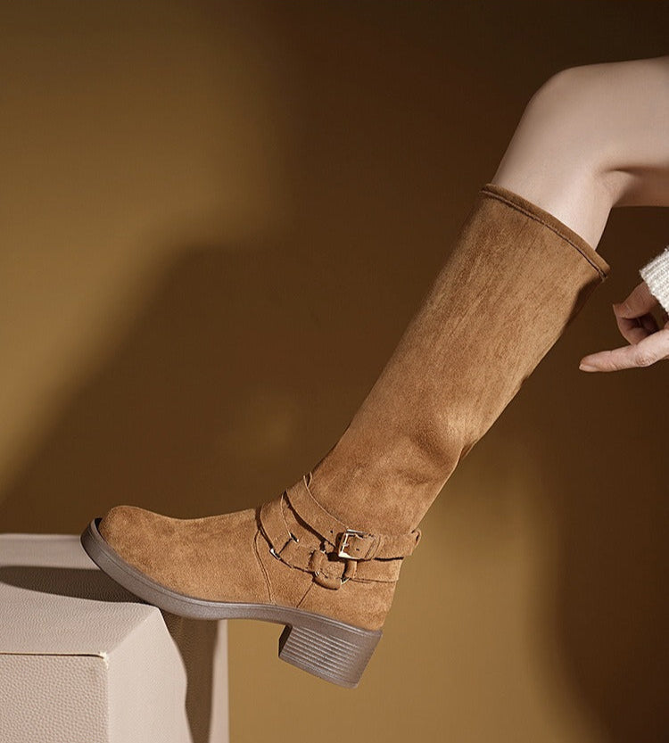 Heritage-Inspired Suede Ankle Boots
