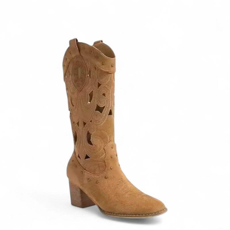 Refined Ramona Chic Mid-Calf Western Boots