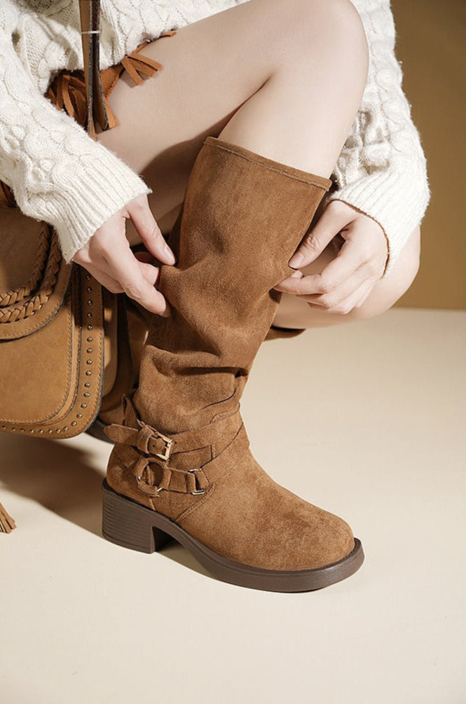 Heritage-Inspired Suede Ankle Boots