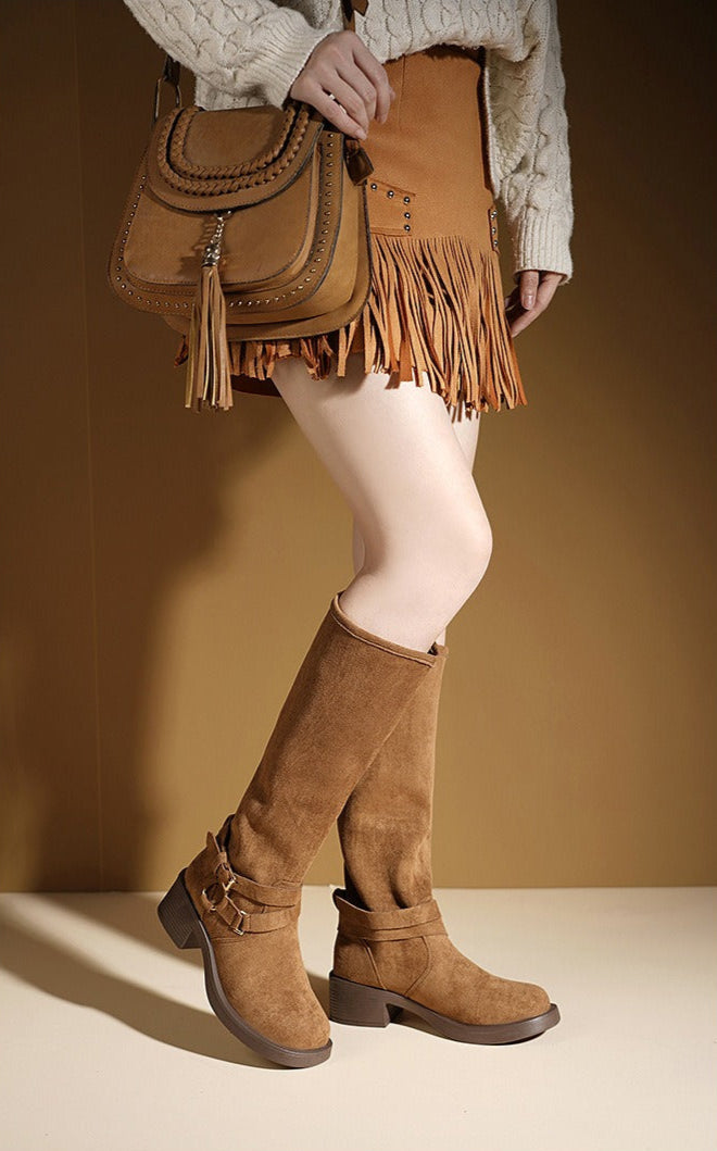 Heritage-Inspired Suede Ankle Boots