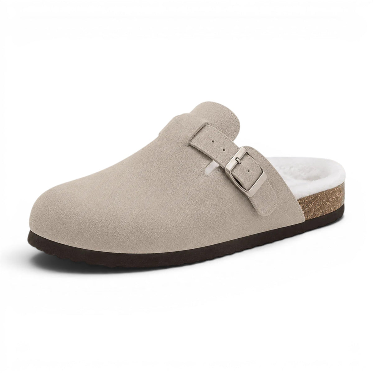 Barefoot-Soft Ottilie Shearling-Lined Suede Mules