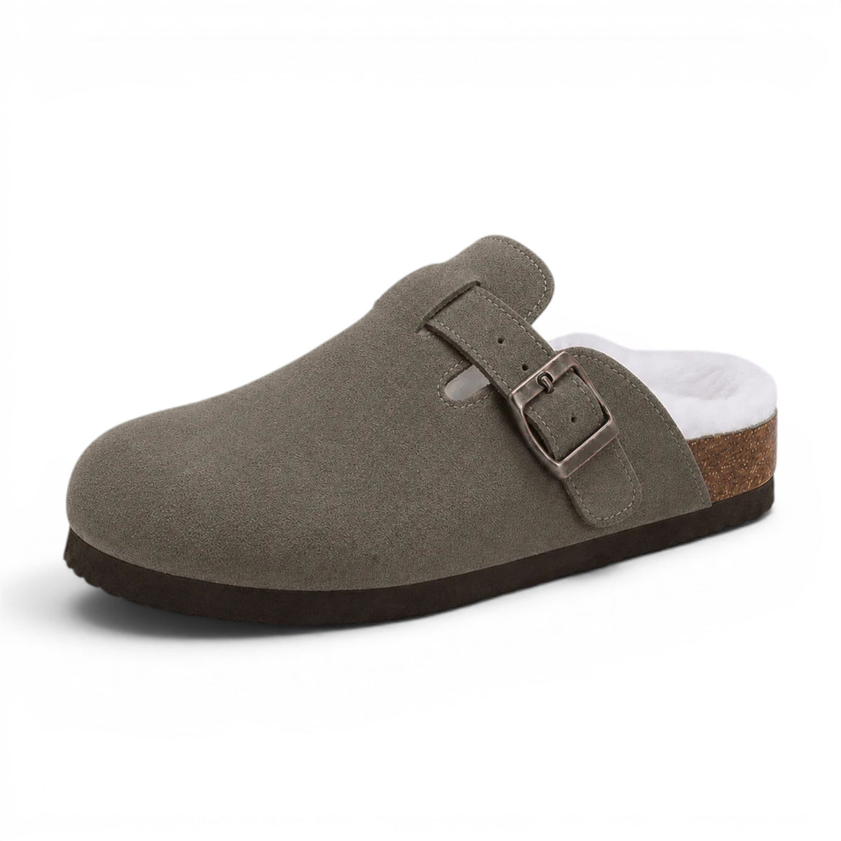 Barefoot-Soft Ottilie Shearling-Lined Suede Mules
