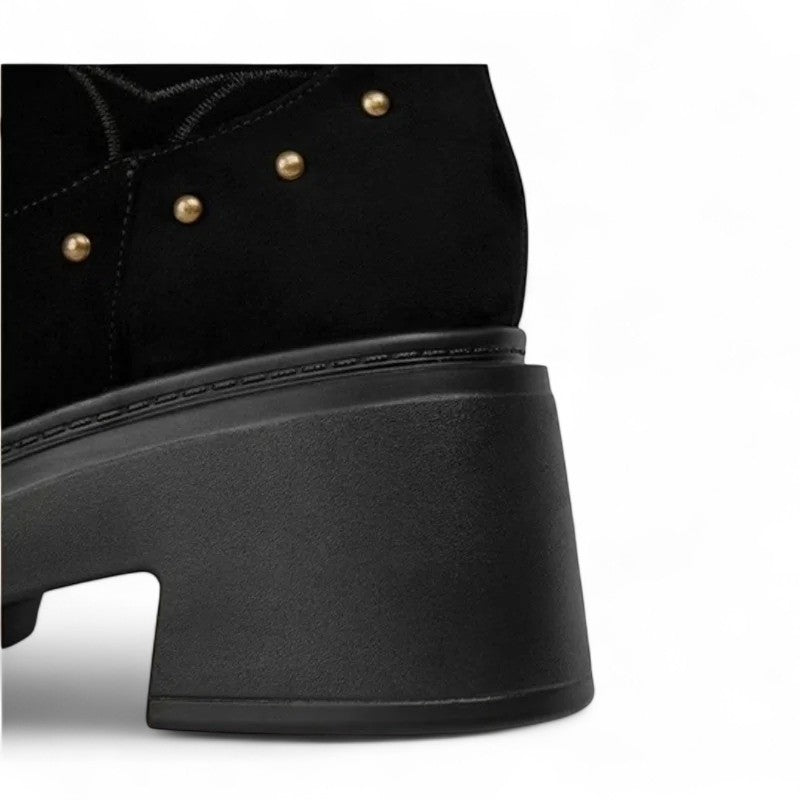 Untamed Kalinda Studded Chunky-Sole Western Boots