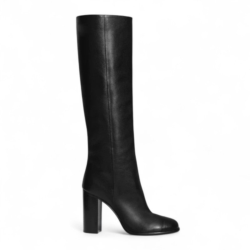 Timeless Romy Tall Boots in Black Leather