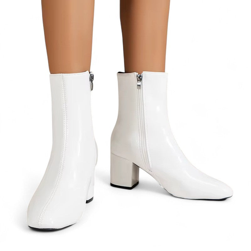 Statement Celestia Glossy Leather Booties