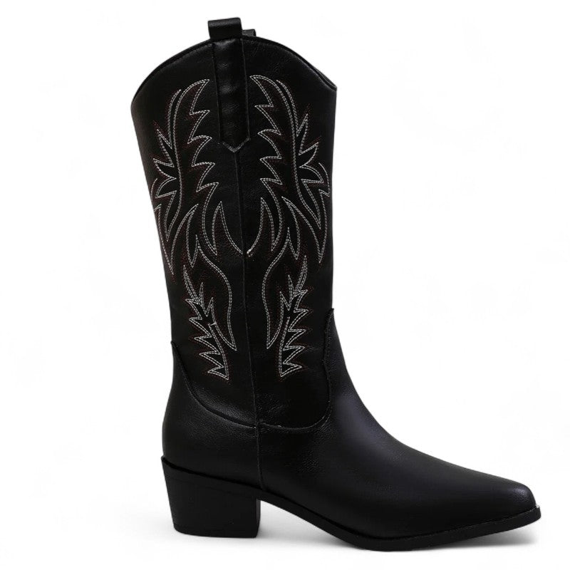 Classic Western Wisteria Ankle Boots