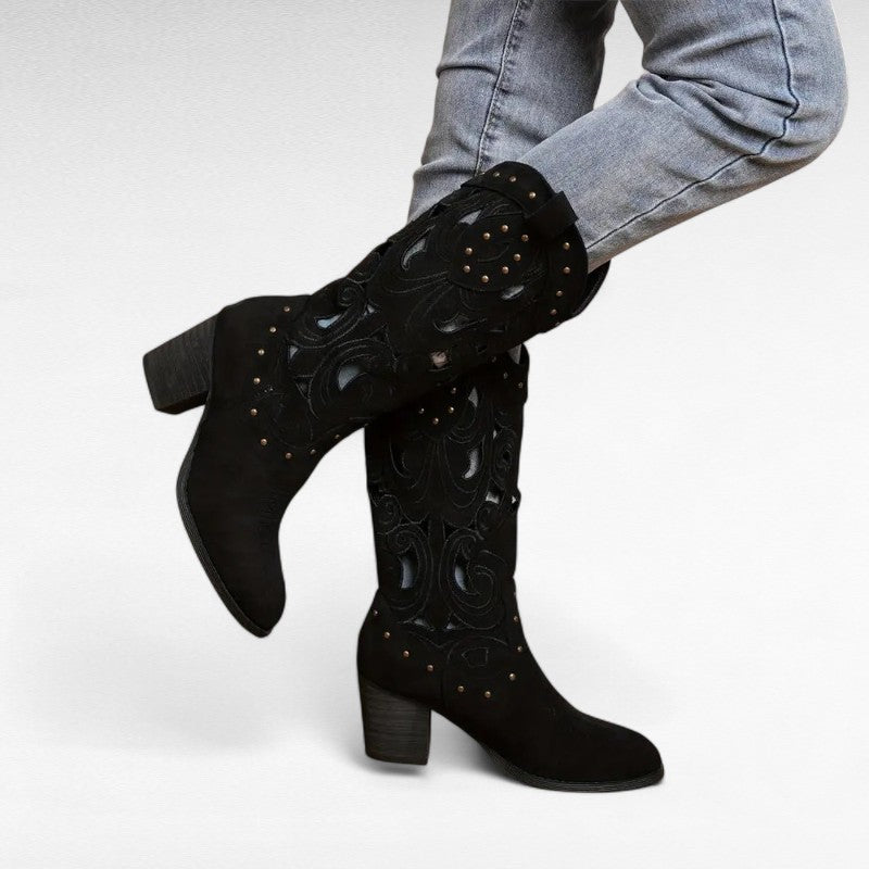 Refined Ramona Chic Mid-Calf Western Boots