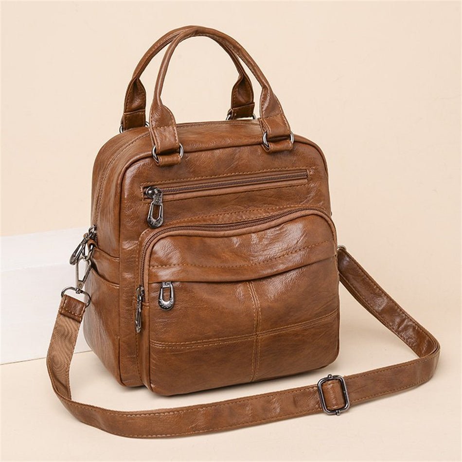 PU Leather Backpack with Refined Detail