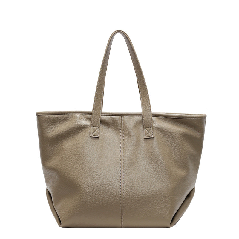 Signature Contemporary Faux Leather Tote
