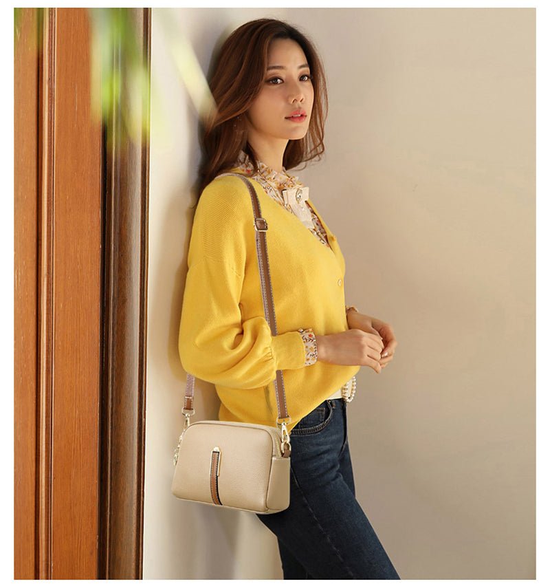 Contemporary Genuine Leather Shoulder Bag