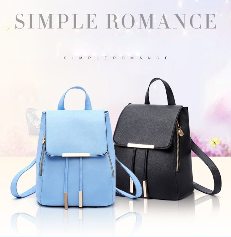 PU Leather Backpack with Everyday Detail