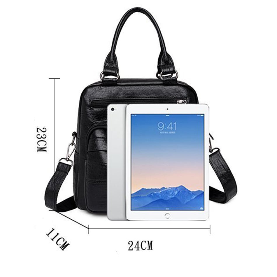 PU Leather Backpack with Refined Detail