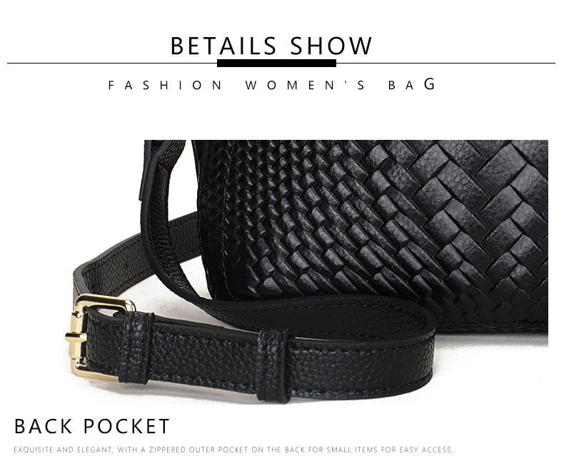 Contemporary Crossbody Bag in Genuine Leather