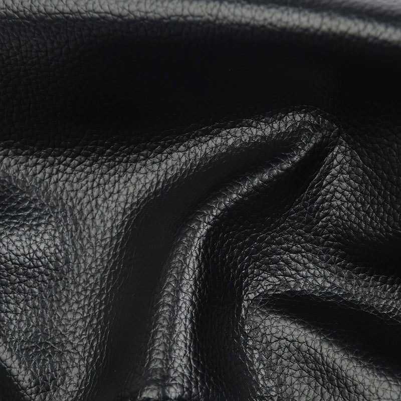 Genuine Leather Bucket Bag with Contemporary Detail