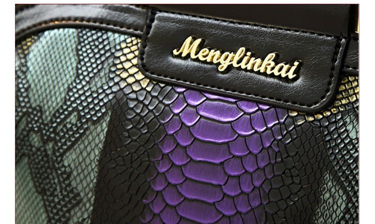 Genuine Leather Bucket Bag with Drawstring Detail