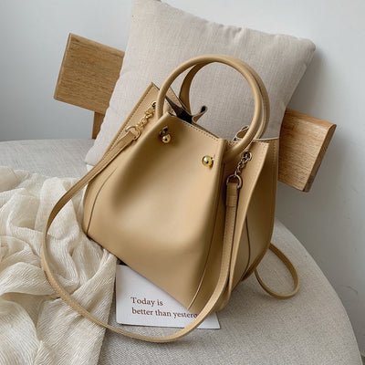 Statement Leather Bucket Bag