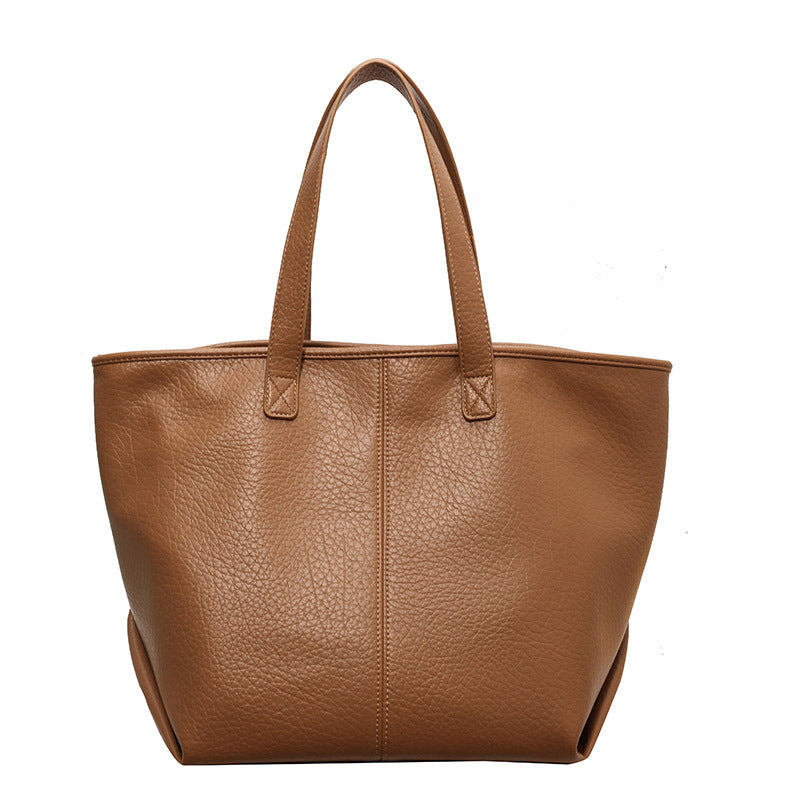 Signature Contemporary Faux Leather Tote