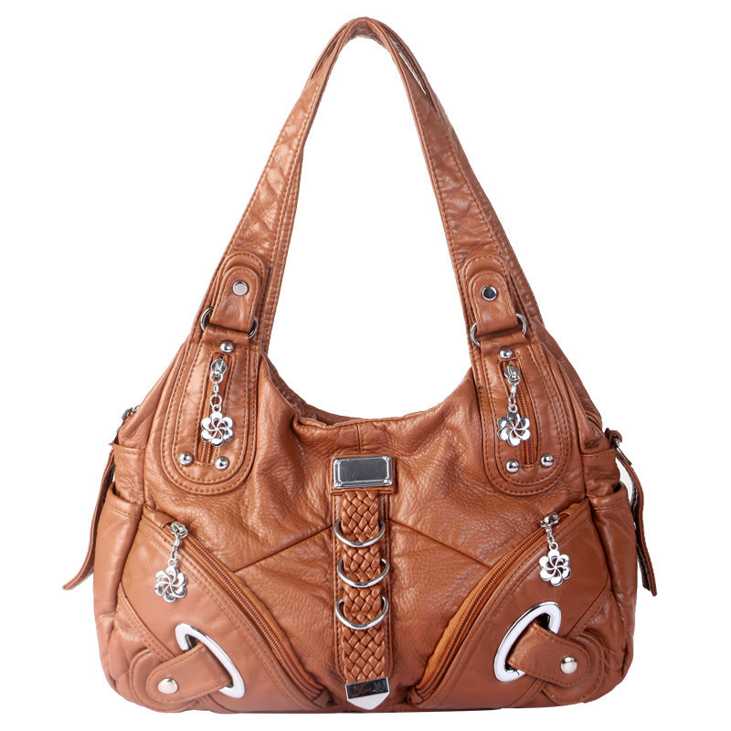 City-Ready Multi-Pocket Shoulder Bag