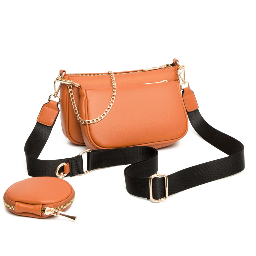 Croc-Effect Crossbody Bag