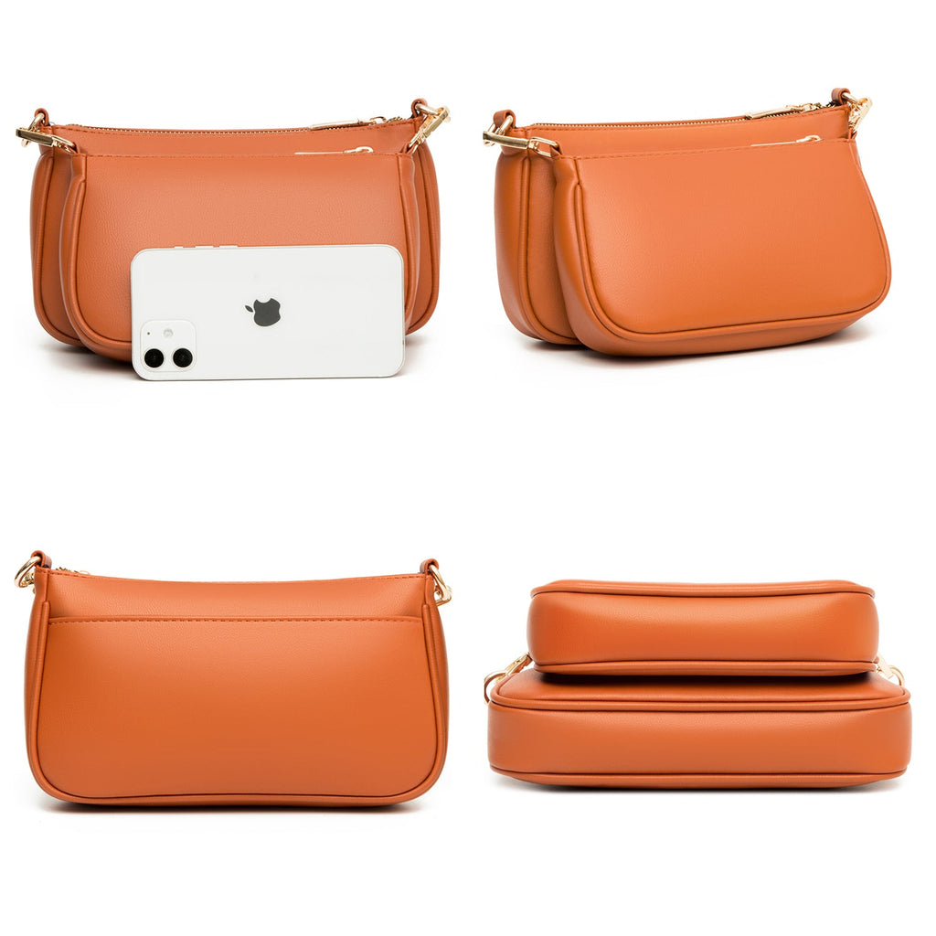 Croc-Effect Crossbody Bag