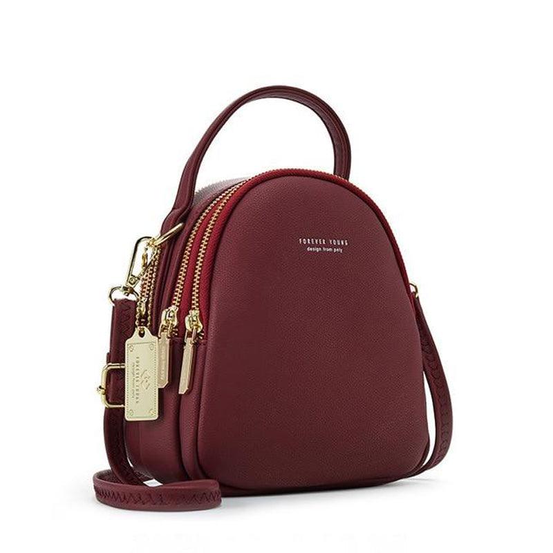 PU Leather Backpack with Mini Detail