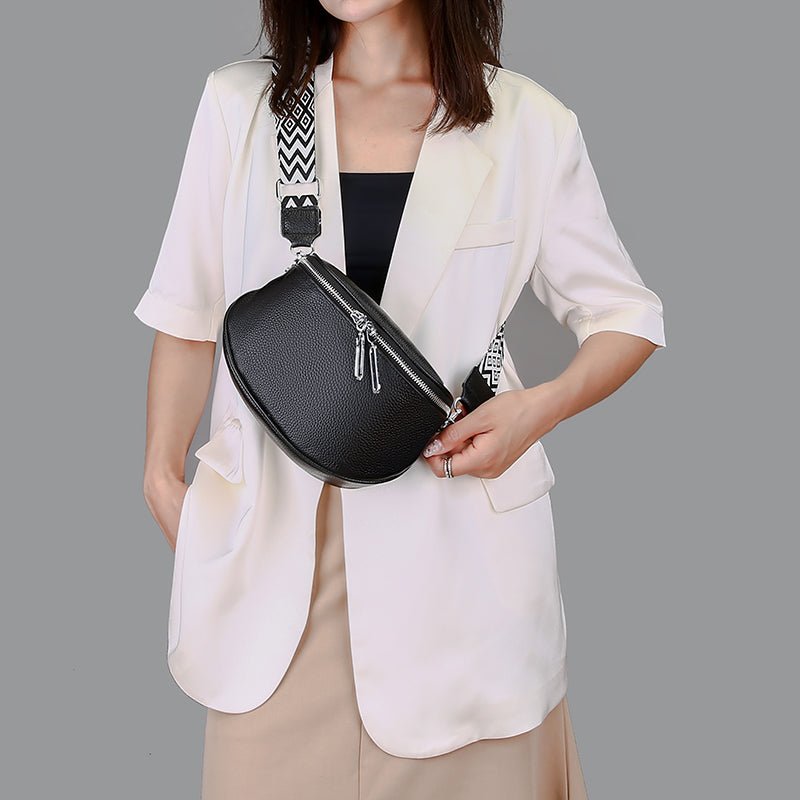 Leather Belt Bag with Mini Detail
