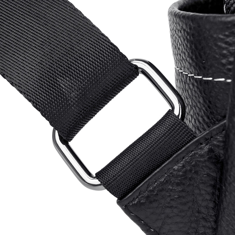 Genuine Leather Backpack with Polished Detail