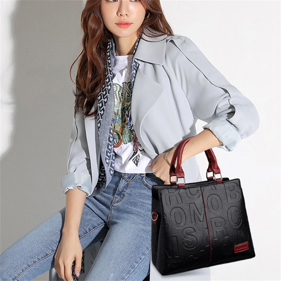Modern Tote Bag in Leather