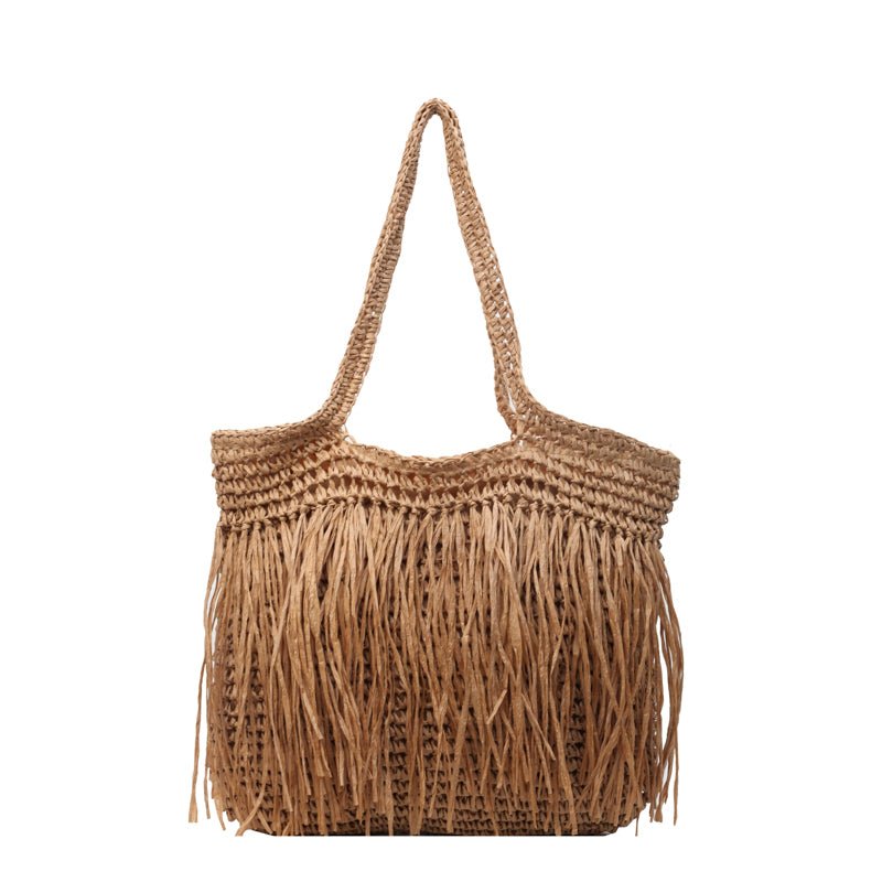 Refined Tote Bag in Straw