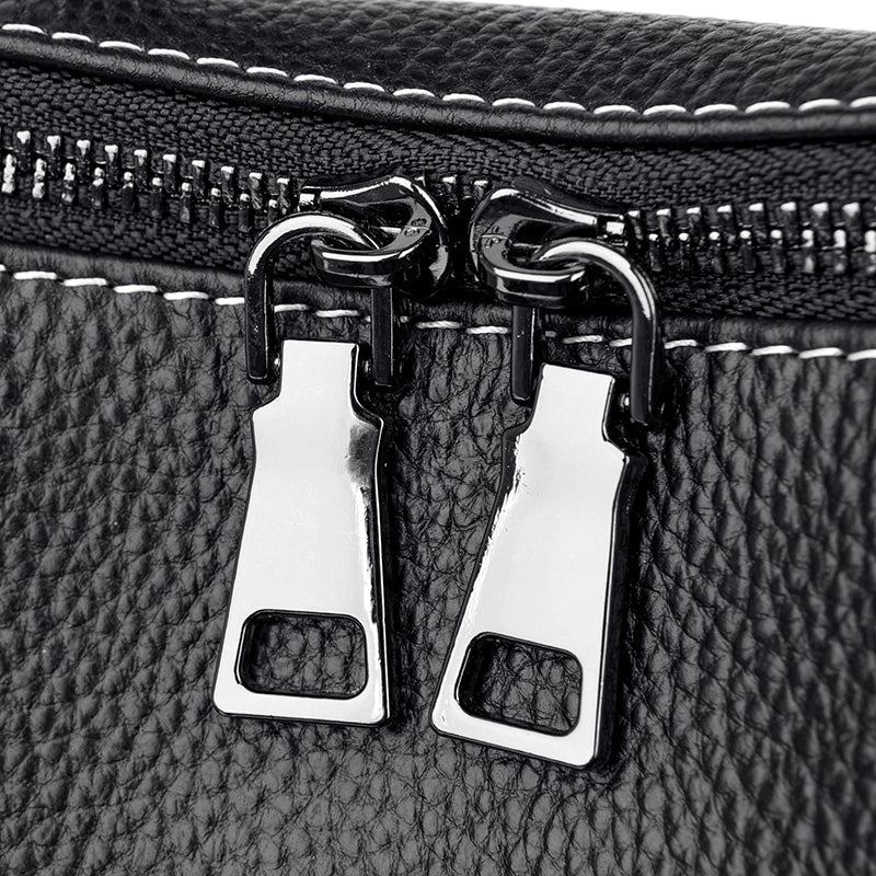 Genuine Leather Backpack with Polished Detail