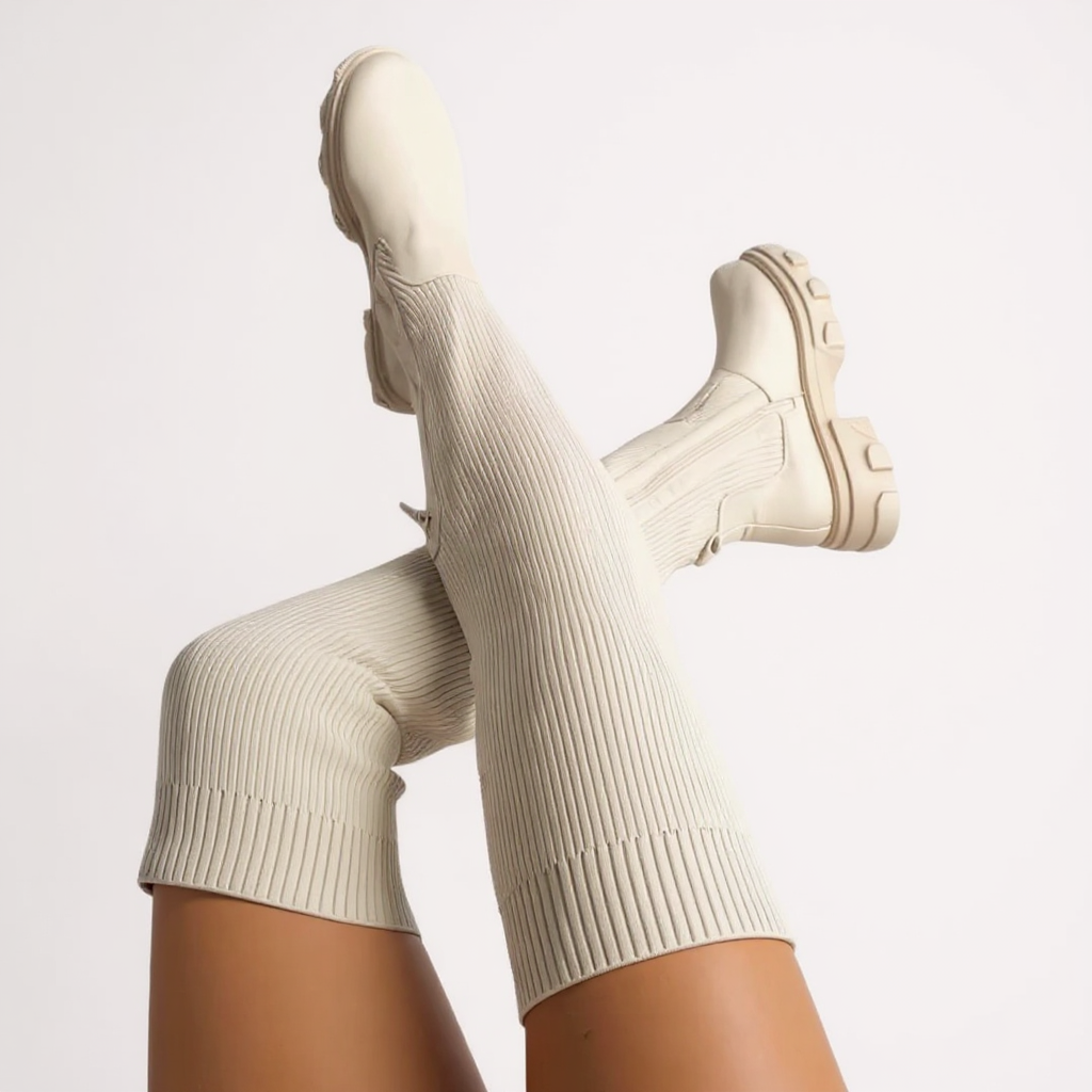Sleek Stretch Sock-Fit Riding Boots