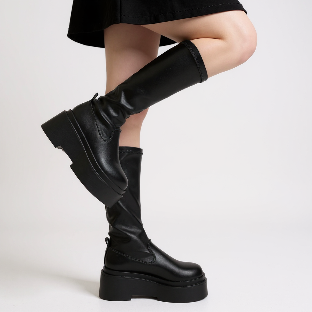 All-Day Tall Riding Boots in Black