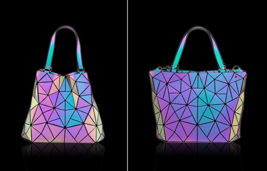 Geometric Messenger Bag