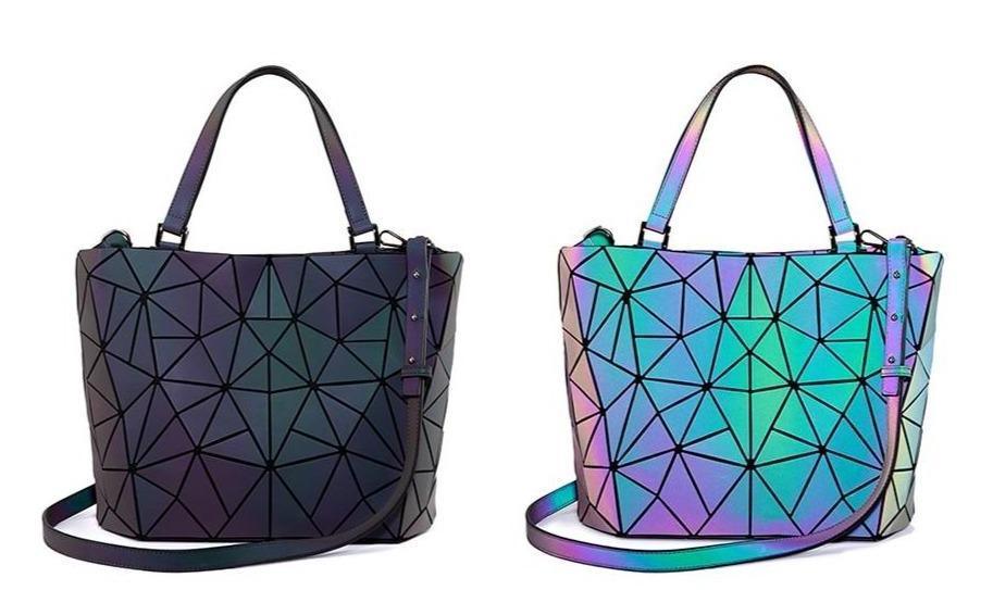 Geometric Messenger Bag