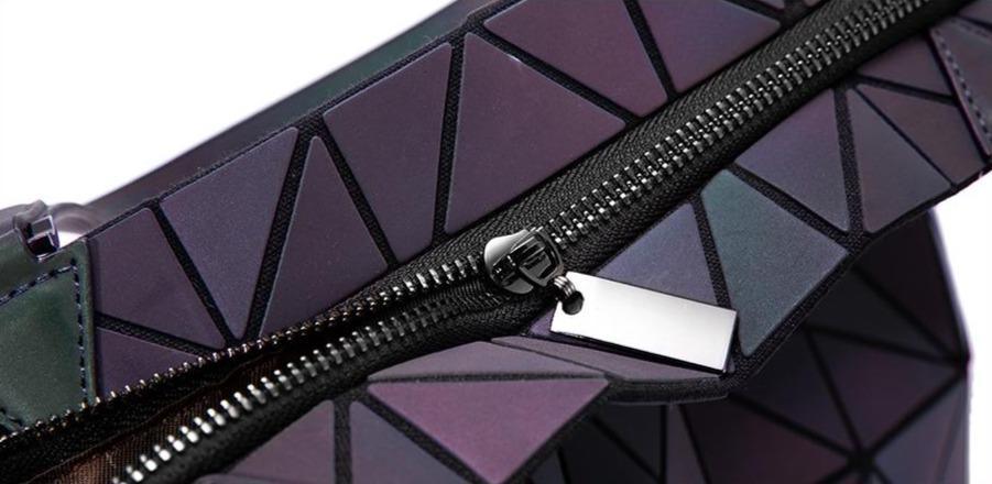 Geometric Messenger Bag