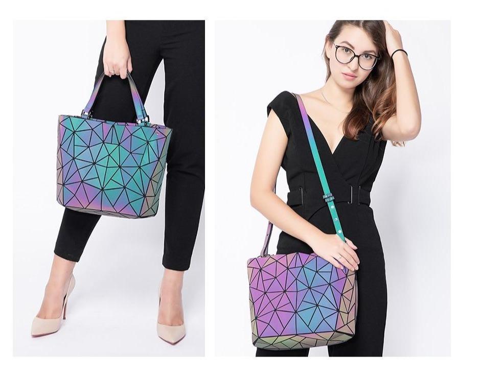 Geometric Messenger Bag
