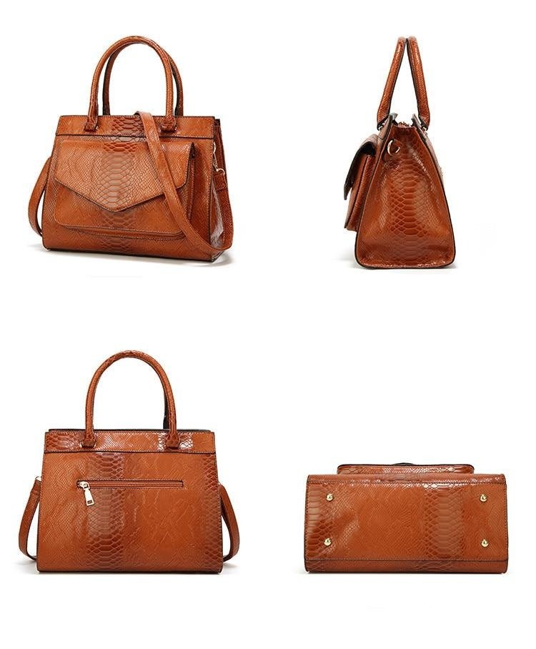 Leather Phone Bag with Streamlined Detail