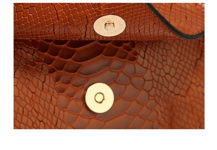 Leather Phone Bag with Streamlined Detail