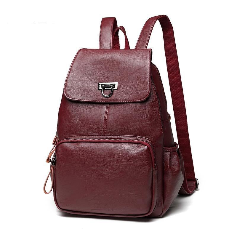 Commuter Genuine Leather Backpack