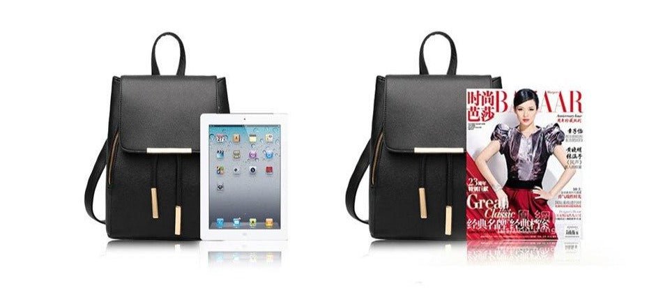 PU Leather Backpack with Everyday Detail