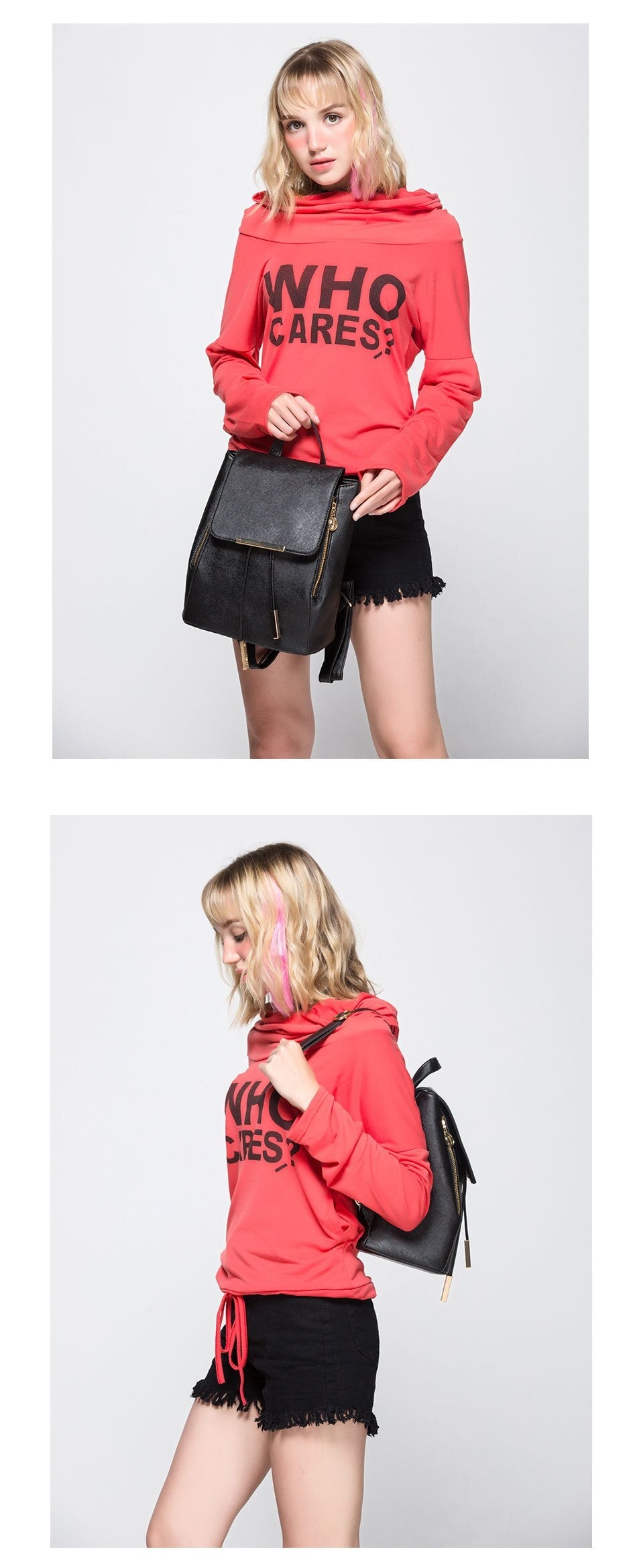 PU Leather Backpack with Everyday Detail