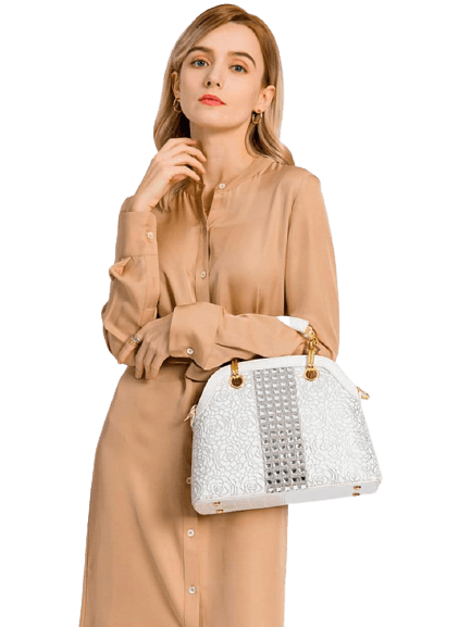 Round Leather Phone Bag