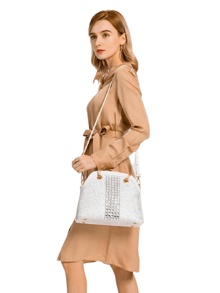 Round Leather Phone Bag