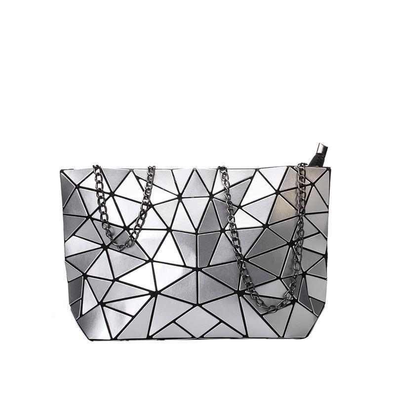 Geometric PU Leather Phone Bag