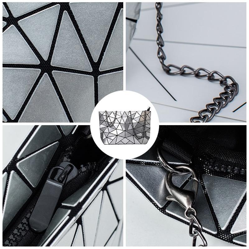 Geometric PU Leather Phone Bag