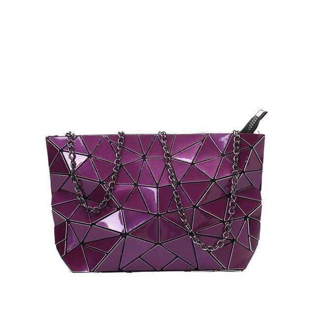 Geometric PU Leather Phone Bag