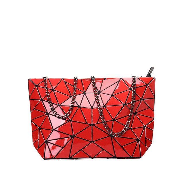 Geometric PU Leather Phone Bag
